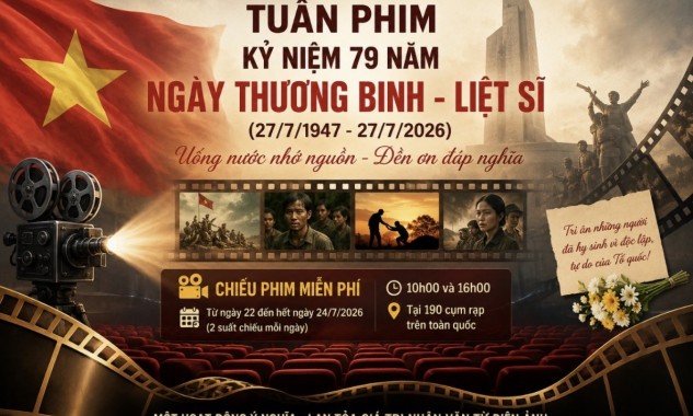 Tuần phim kỷ niệm 79 năm Ngày Thương binh - Liệt sĩ sẽ được tổ chức trên phạm vi toàn quốc