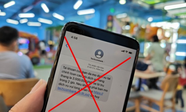 Tin nhắn mạo danh ngân hàng Techcombank giăng bẫy lừa đảo người dùng Tin nhắn mạo danh ngân hàng Techcombank giăng bẫy lừa đảo người dùng