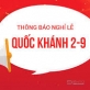 Lịch nghỉ chính thức Lễ Quốc khánh 2/9 năm 2019 Lịch nghỉ chính thức Lễ Quốc khánh 2/9 năm 2019