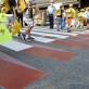 Sáng kiến vạch sang đường 3D cho người đi bộ ở Nhật Bản