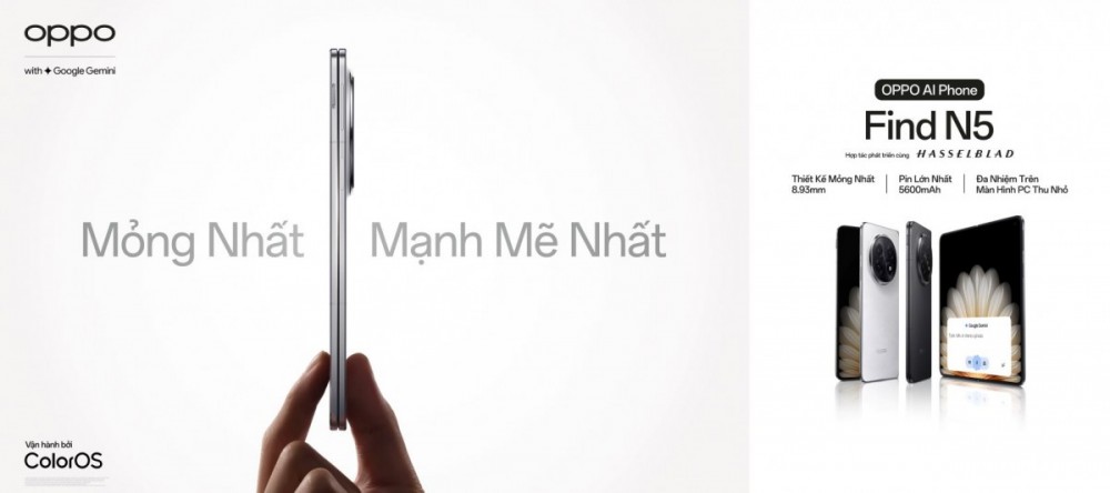 OPPO Find N5 mở đặt trước từ hôm nay