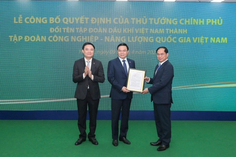 Tập đoàn Dầu khí Việt Nam đổi tên thành Tập đoàn Công nghiệp - Năng lượng Quốc gia Việt Nam