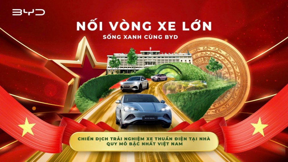 BYD Việt Nam khởi động hành trình xanh: Trải nghiệm xe điện miễn phí 30 ngày