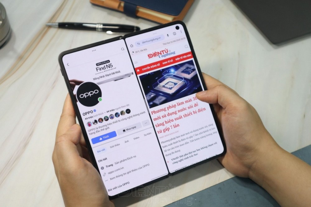 ‘Văn phòng di động’ OPPO Find N5 có thật sự hiệu quả?
