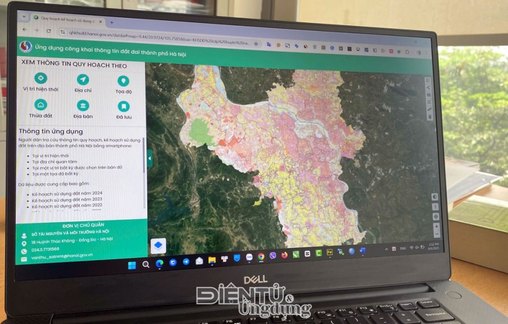 Hệ thống công khai thông tin đất đai TP. Hà Nội