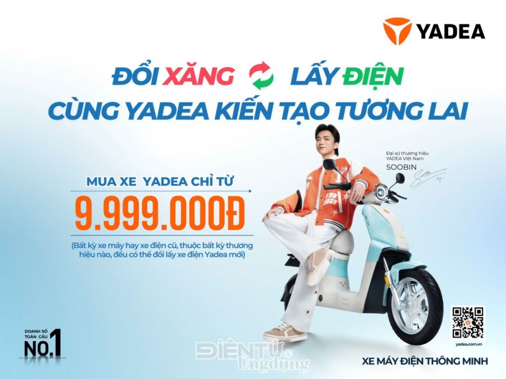 Yadea đồng hành cùng người dùng chuyển đổi phương tiện xanh