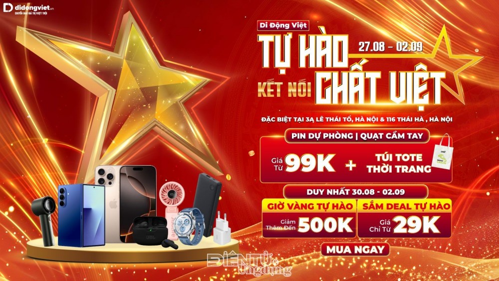 Mừng đại lễ 02/9, săn seal công nghệ giá từ 29 nghìn đồng 