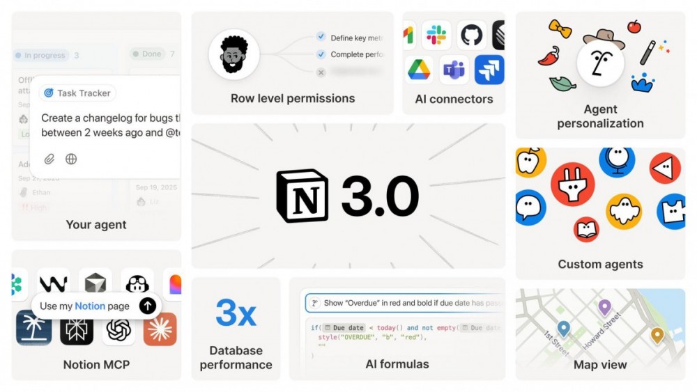 Notion 3.0 với trợ lý AI tác nhân mới. Ảnh: Notion