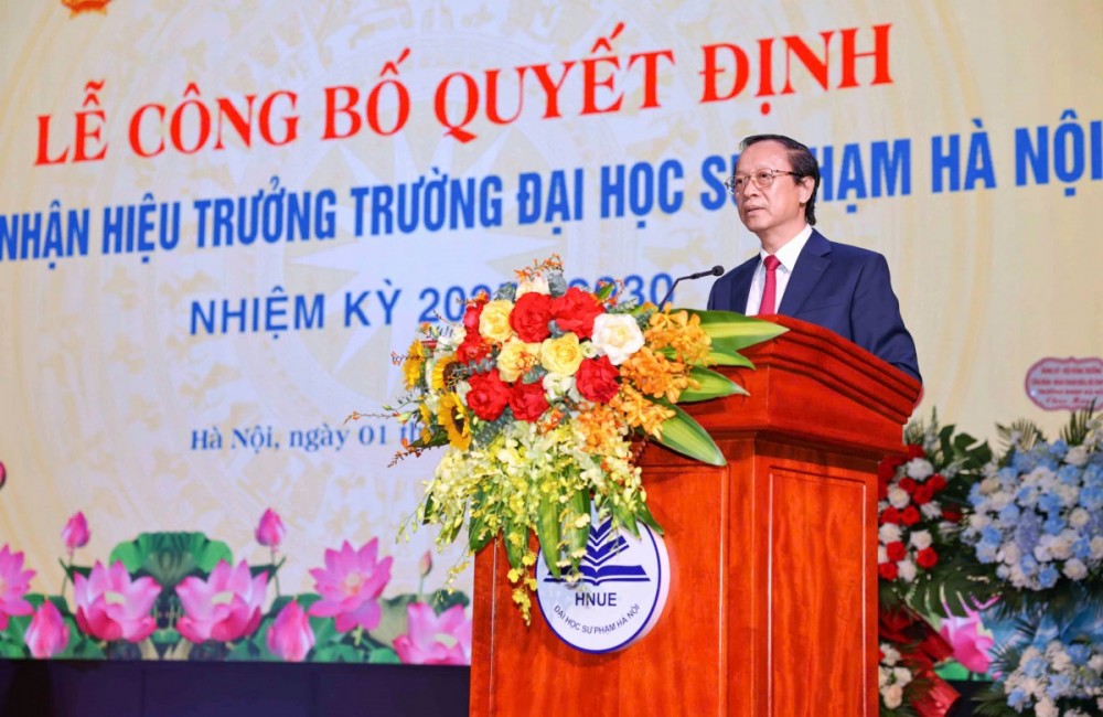 PGS.TS. Nguyễn Đức Sơn được công nhận Hiệu trưởng Trường Đại học Sư phạm Hà Nội nhiệm kỳ 2025–2030