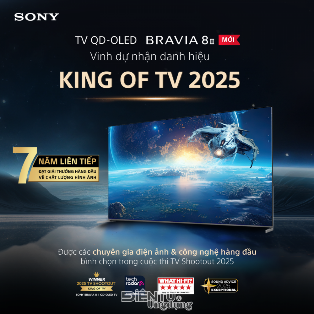 TV Sony tiếp tục giữ vững ngôi vương ở năm thứ 7 liên tiếp 