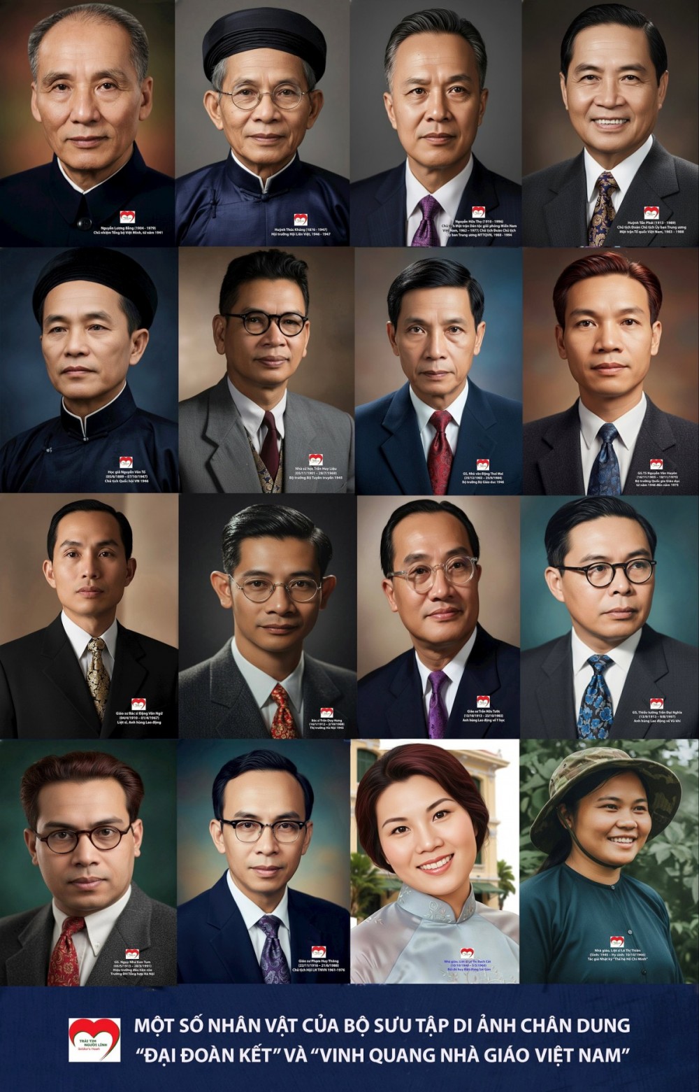 Ra mắt Bộ sưu tập di ảnh chân dung “Đại đoàn kết” và “Vinh quang Nhà giáo Việt Nam”: Hành trình tri ân những con người làm nên lịch sử