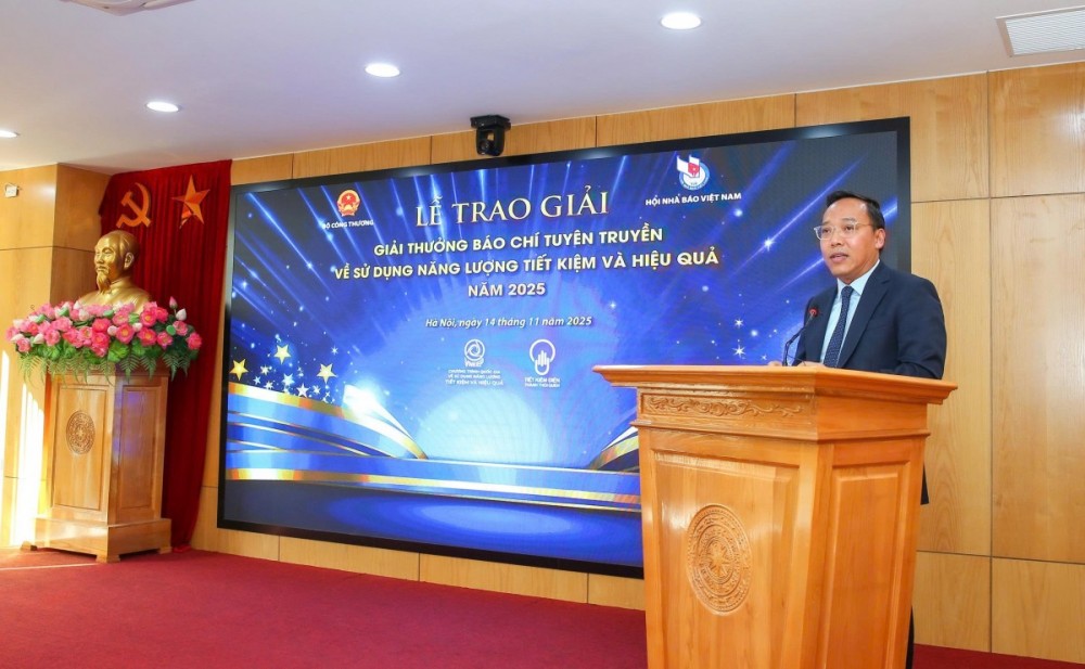 Trao Giải thưởng Báo chí tuyên truyền về sử dụng năng lượng tiết kiệm và hiệu quả năm 2025