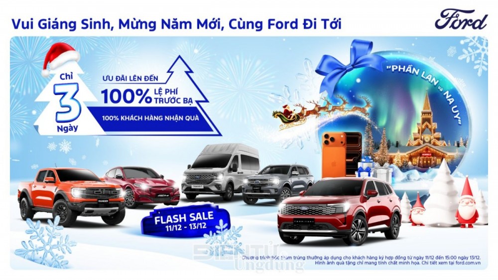 Tháng 12, Ford Việt Nam ưu đãi gì?