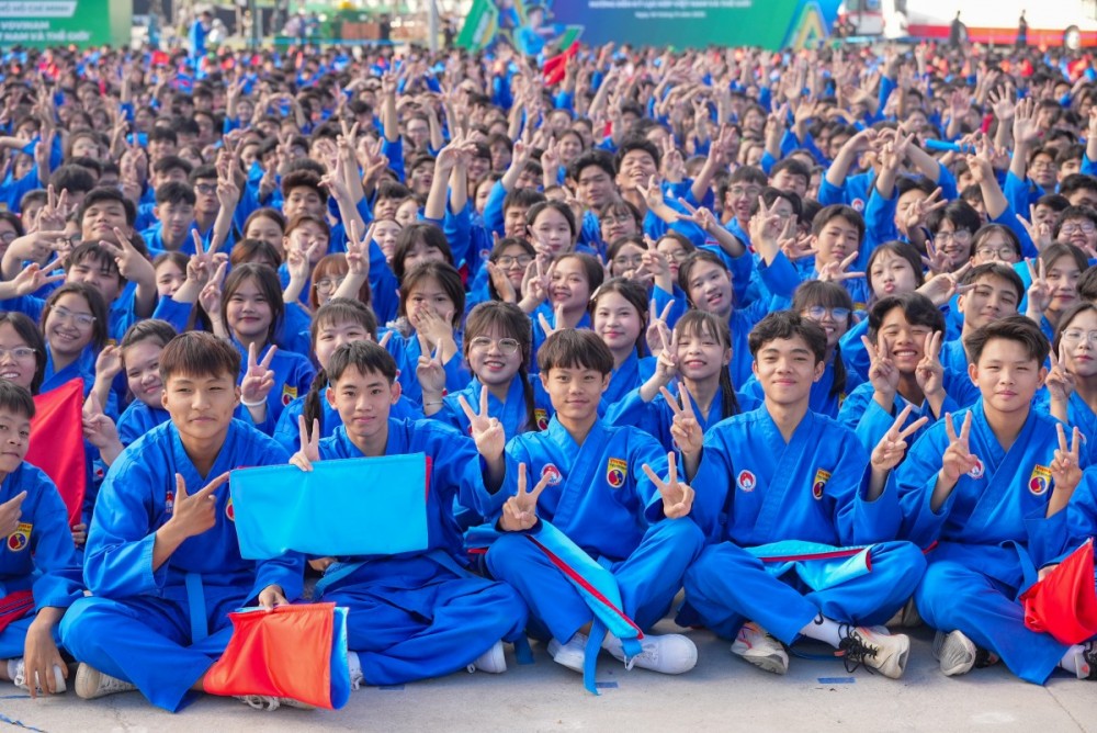 60.000 học sinh TP. HCM lập kỷ lục kép Việt Nam và thế giới với màn đồng diễn võ nhạc Vovinam ấn tượng