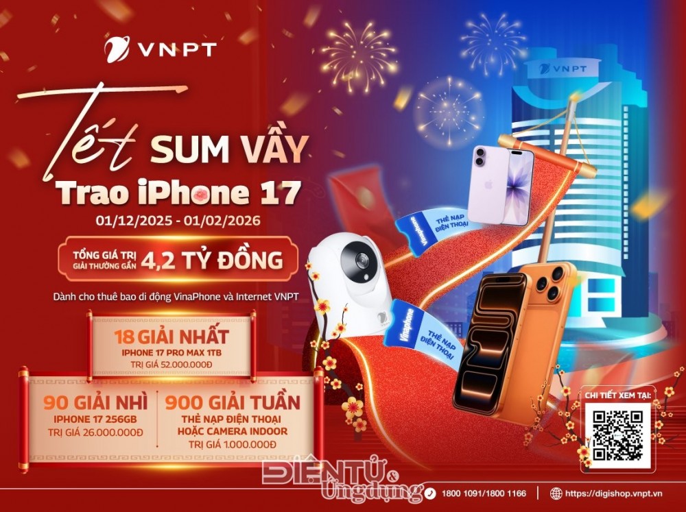 Chào năm mới 2026, VNPT siêu khuyến mại lên đến 4,2 tỷ đồng