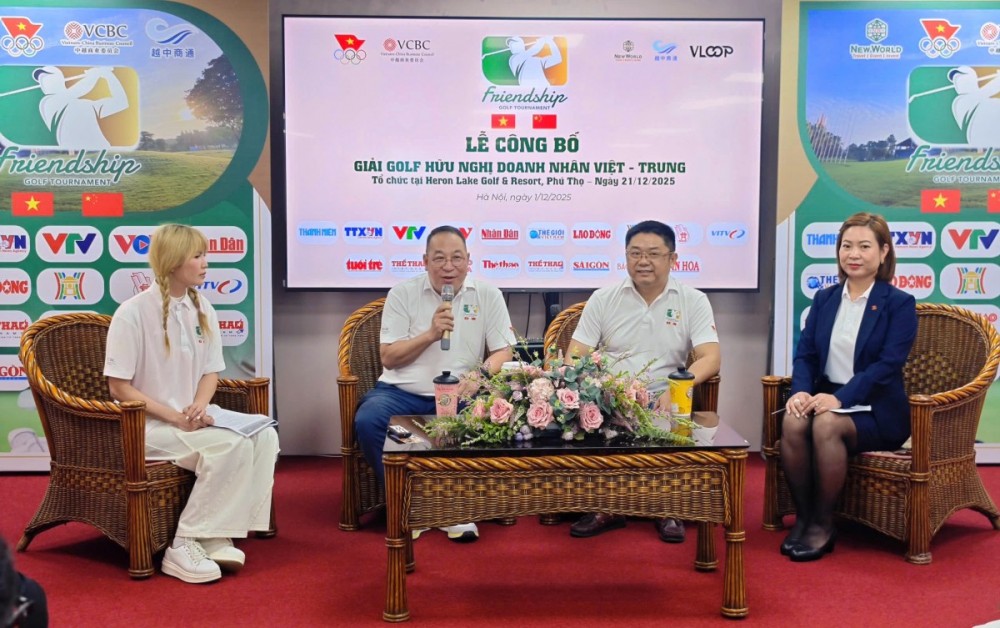 Hơn 120 doanh nhân dự Giải Golf Hữu nghị Việt - Trung 2025