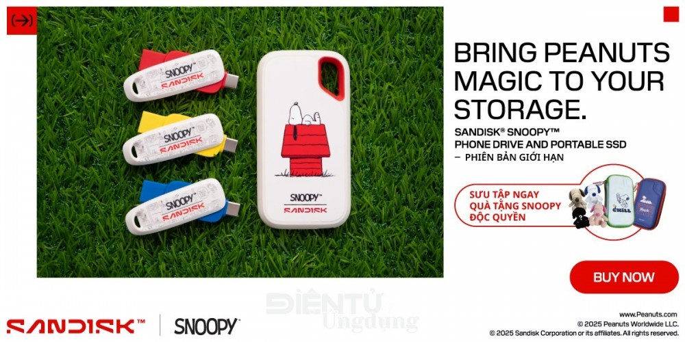 Sandisk ra mắt BST Snoopy™ Limited Edition 