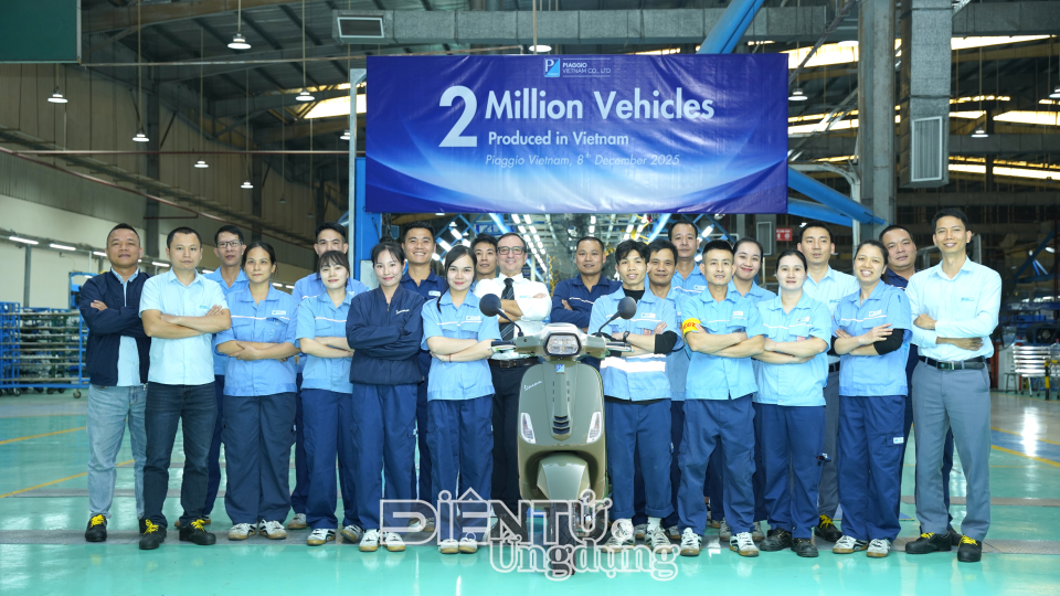 Nhà máy Piaggio Phú Thọ ghi nhận 2 triệu chiếc xe đã được xuất xưởng