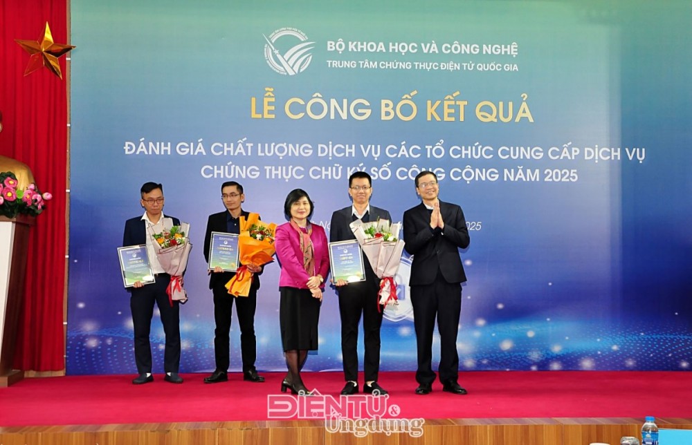 VNPT 3 năm liên tiếp được công nhận là đơn vị cung cấp dịch vụ chữ ký số chất lượng tốt nhất