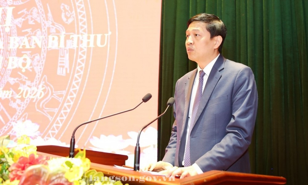 Đồng chí Phó Bí thư Tỉnh ủy Lạng Sơn Vũ Hoàng Anh