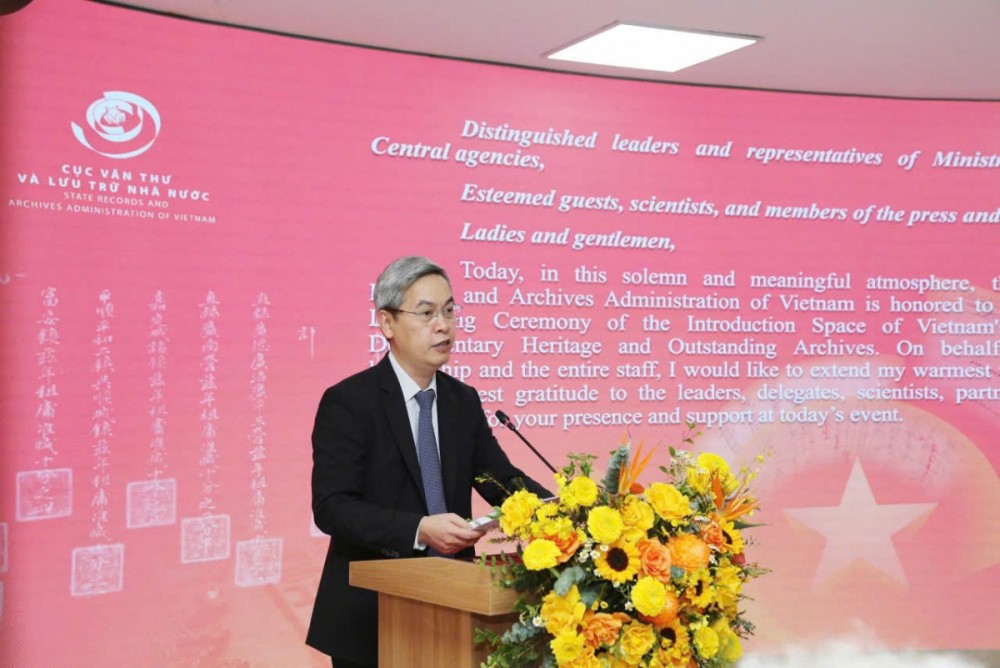 Ra mắt Không gian giới thiệu Di sản tư liệu thế giới và tài liệu lưu trữ quốc gia tiêu biểu