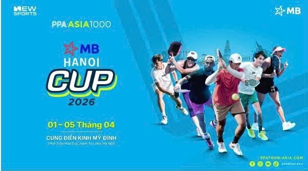 MB Bank tiếp tục là Nhà tài trợ Danh xưng PPA Asia 1000 - MB Hanoi Cup 2026