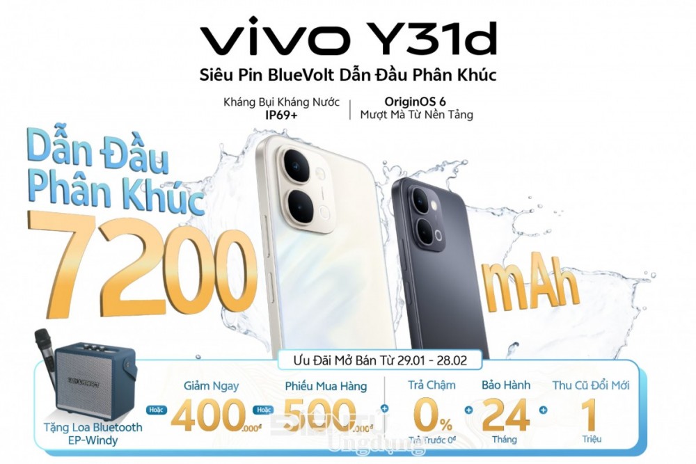 vivo Y31d: lựa chọn tối ưu cho người bận rộn
