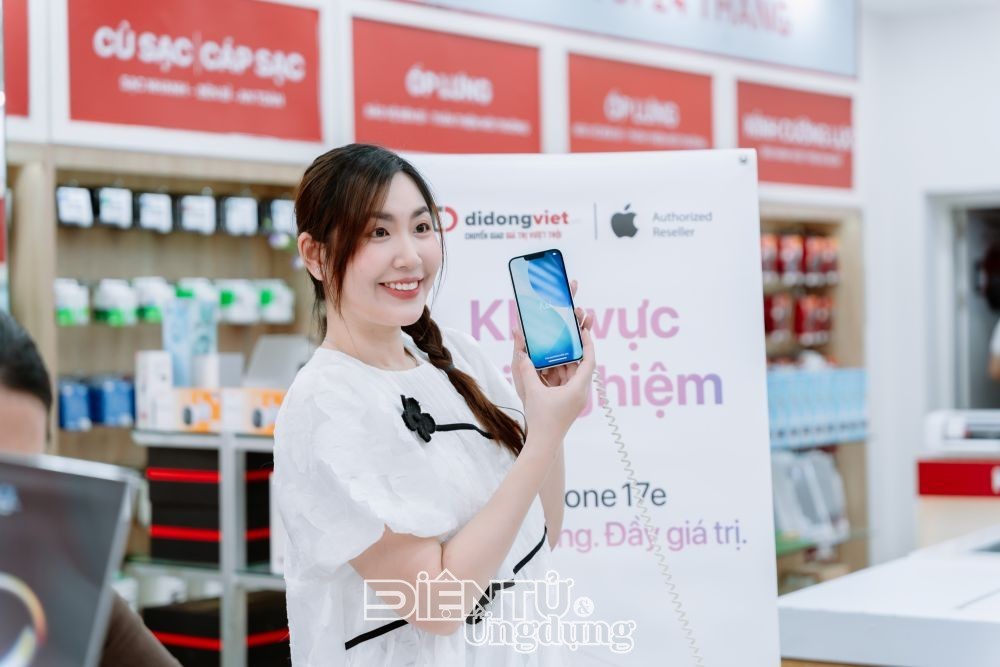 Di Động Việt mở bán iPhone 17e, giá cuối chỉ từ 14,39 triệu đồng