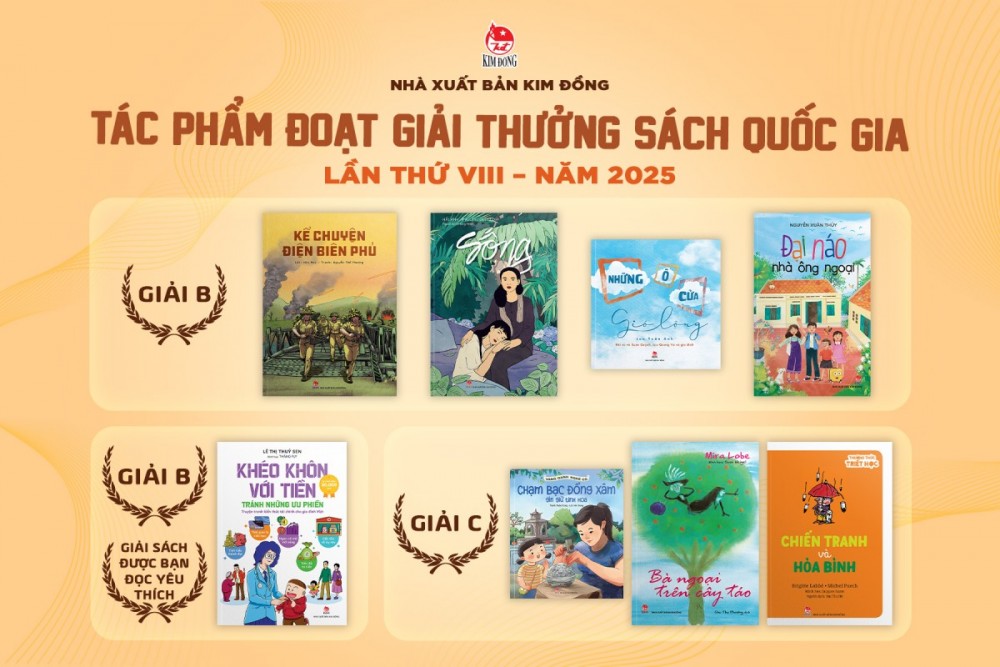 NXB Kim Đồng giành 8 Giải thưởng Sách Quốc gia lần thứ VIII