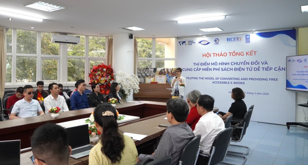 Sách giáo khoa điện tử mở rộng cơ hội học tập cho học sinh khiếm thị tại Việt Nam