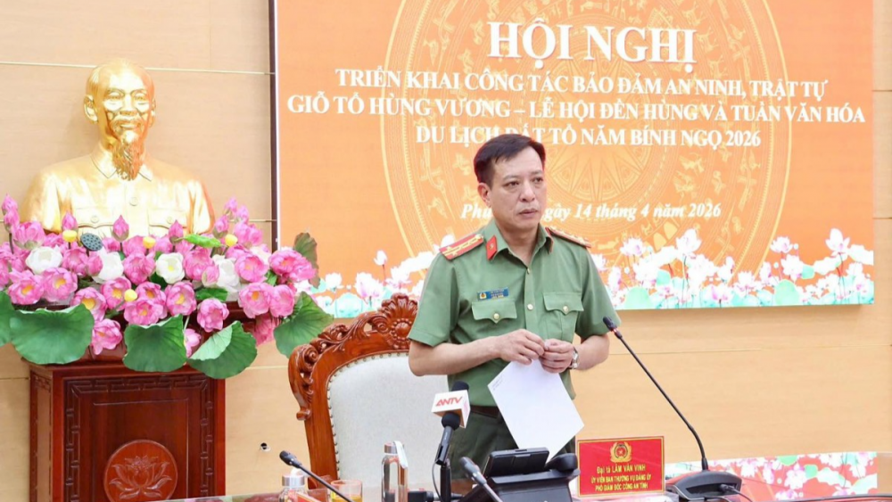 Hội nghị triển khai phương án bảo đảm an ninh trật tự (ANTT) Giỗ Tổ Hùng Vương – Lễ hội Đền Hùng và Tuần Văn hóa – Du lịch Đất Tổ năm 2026.