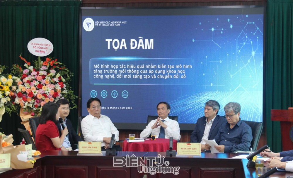 Tọa đàm về hệ sinh thái đổi mới sáng tạo và kết nối nhà khoa học doanh nghiệp tại Liên hiệp Hội Việt Nam ngày 18/5/2026