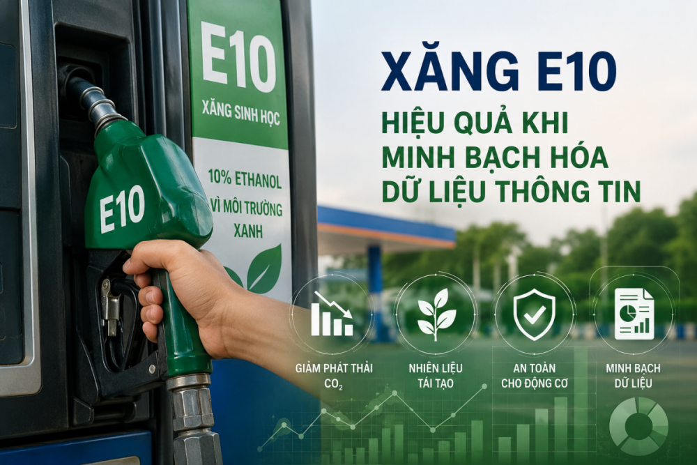 Xăng E10 sẽ hiệu quả ngay khi minh bạch hóa dữ liệu thông tin