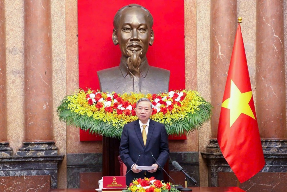 Tổng Bí thư, Chủ tịch nước Tô Lâm phát biểu tại buổi gặp mặt 85 người cao tuổi toàn quốc trong các phòng trào thi đua yêu nước giai đoạn 2021-2026.