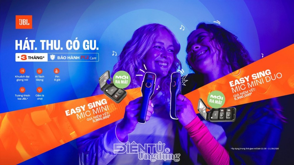 JBL EasySing Mic Mini và Mini Duo: sân khấu trong lòng bàn tay