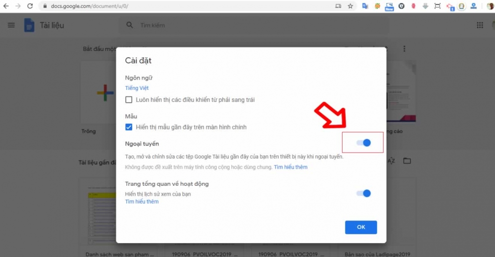 Google Docs: Cài đặt đồng bộ hóa ngoại tuyến để tránh mất dữ liệu