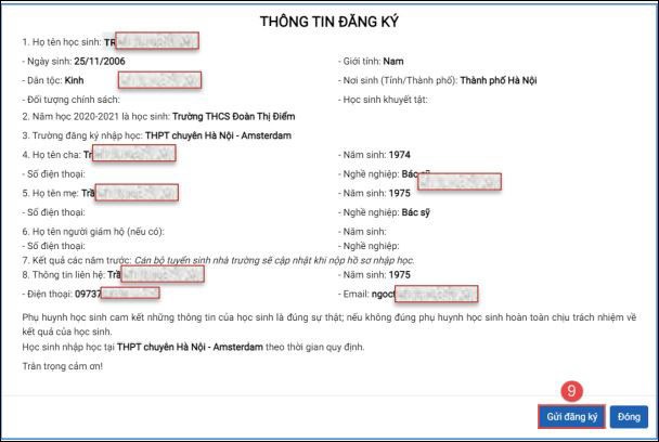 Mở hệ thống xác nhận nhập học trực tuyến vào lớp 10 THPT công lập tại Hà Nội