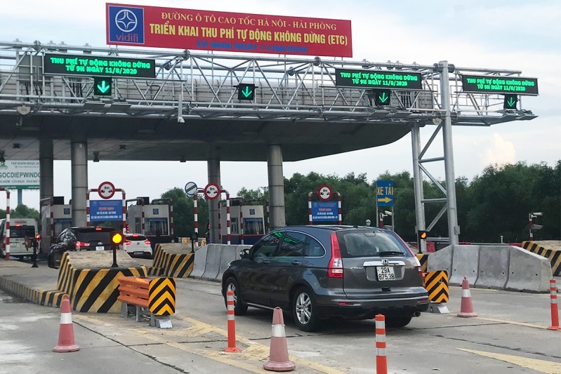 Việc áp dụng hình thức thu phí không dừng trên cao tốc Hải Phòng - Hà Nội giúp cho người tham gia giao thông sẽ có nhiều lựa chọn khi di chuyển