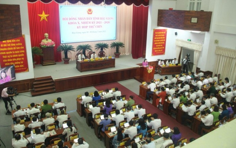 Kỳ họp thứ 9, HĐND tỉnh Hậu Giang khóa X, nhiệm kỳ 2021-2026.