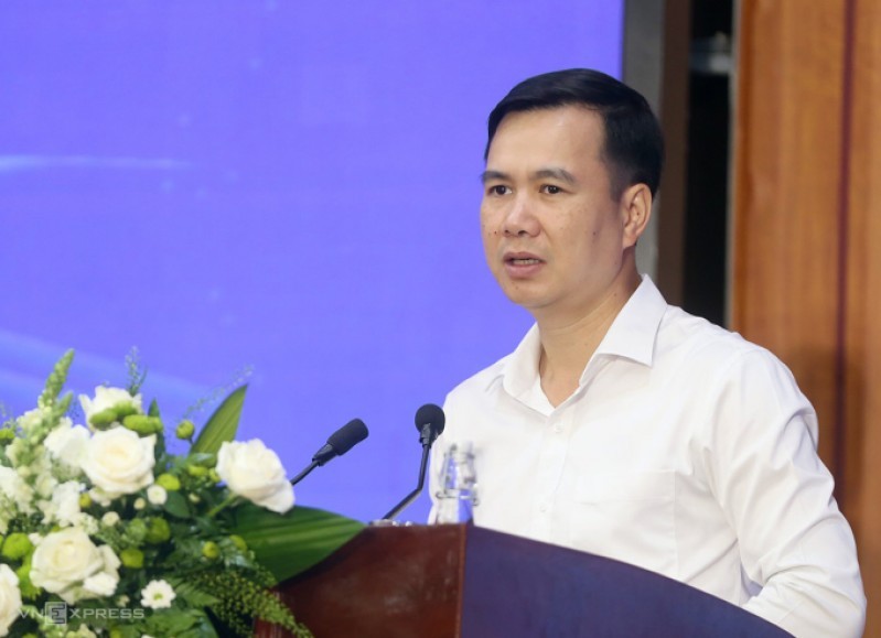 Thứ trưởng Bộ KH&CN Bùi Thế Duy phát biểu khai mạc Hội nghị các nhà khoa học trẻ 2022