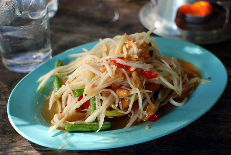 Món gỏi đu đủ Thái là một trong những món ăn nổi tiếng của người dân Thái Lan
