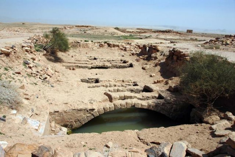 Hệ thống xử lý nước do người Nabataea xây dựng ở thành phố cổ đại Hawara.