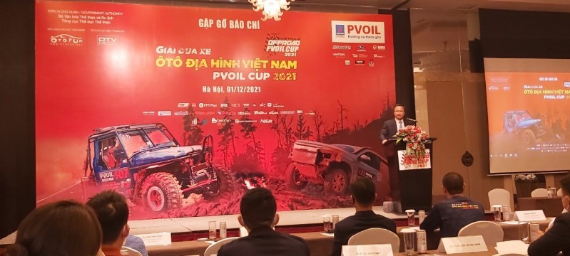 Toàn cảnh buổi gặp gỡ báo chí công bố Giải đua xe ô tô địa hình Việt Nam - PV Oil Cup 2021