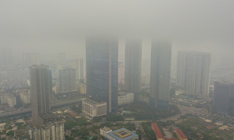 Chất lượng không khí tại Hà Nội và các tỉnh phía Bắc ở mức xấy ảnh hưởng tới sức khoẻ của con người