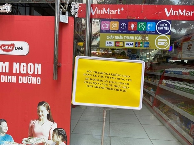 Chuỗi siêu thị VinMart đã chủ động trong công tác phòng dịch cũng như cung cấp các địa chỉ có liên quan đến nhà cung cấp Thanh Nga