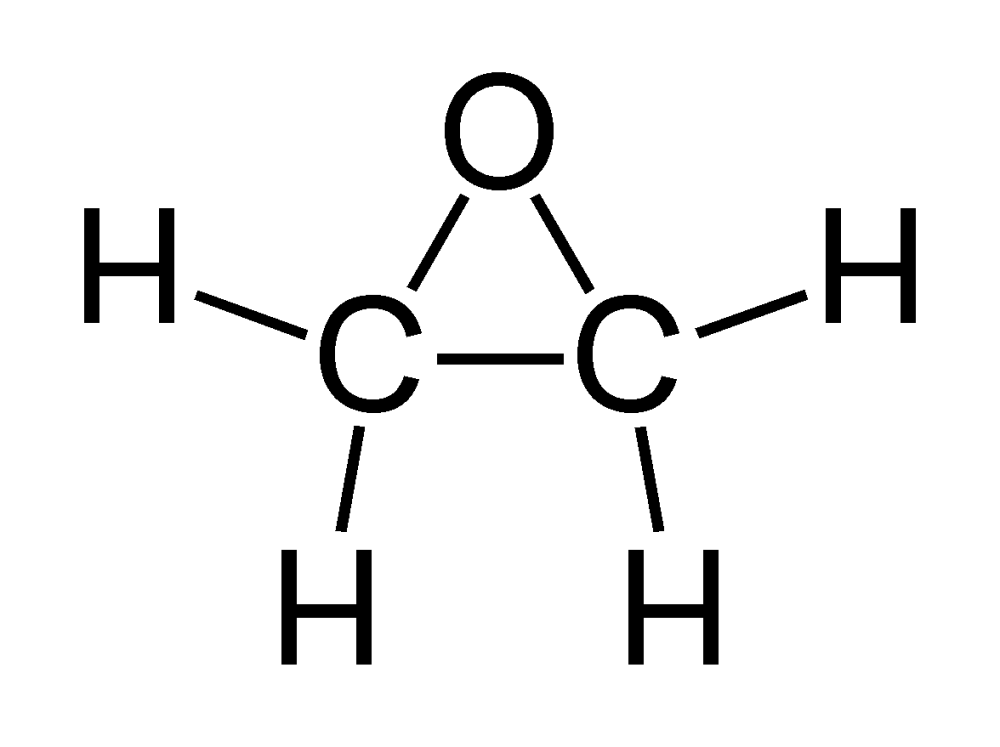 Cấu trúc phân tử của Ethylene Oxide