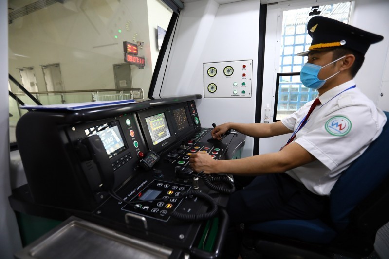 Toàn tuyến đường sắ Cát Linh - Hà Đông sẽ có 13 đoàn tàu hoạt động liên tục 6 phút mỗi chuyến