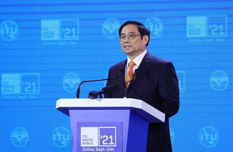 Thủ tướng Chính phủ Phạm Minh Chính phát biểu tại ITU Thế giới số 2021