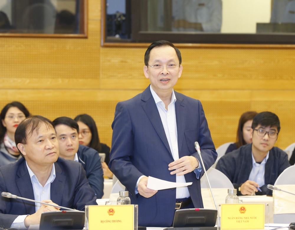 Phó Thống đốc NHNN Đào Minh Tú tại phiên họp báo Chính phủ thường kỳ
