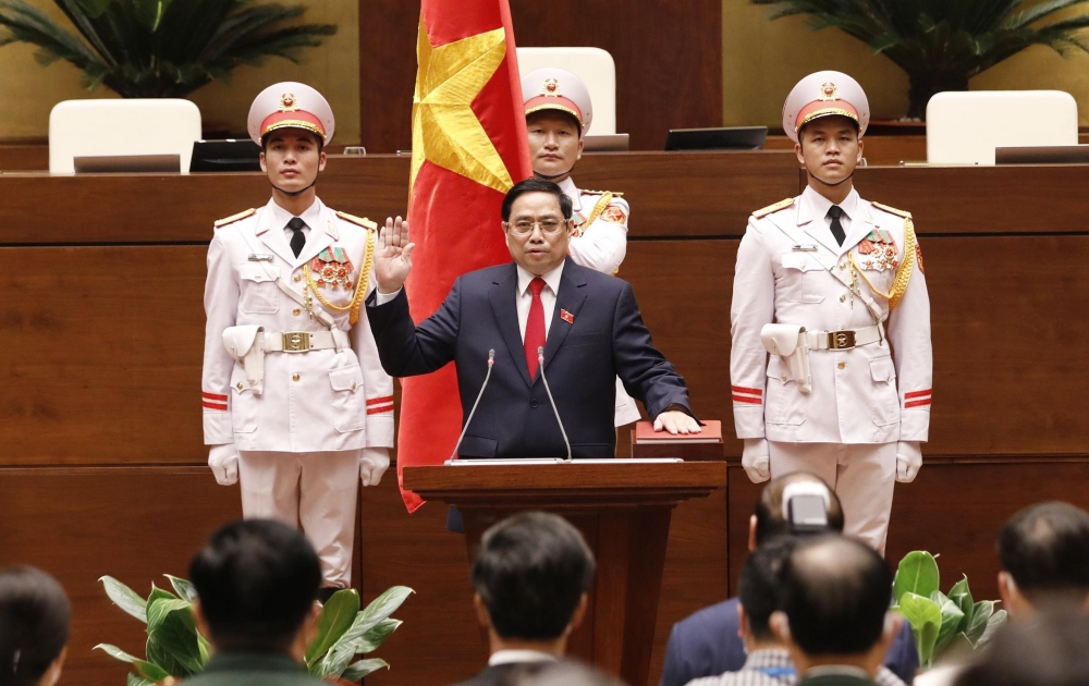 Tân Thủ tướng Phạm Minh Chính trang trọng cử hành nghi thức tuyên thệ nhậm chức